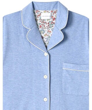 une nana cool MADE WITH LIBERTY FABRIC 綿混ビンテージ杢天竺 半袖パジャマ SX