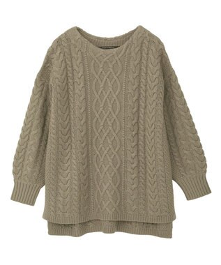 YECCA VECCA ケーブルニット Mocha