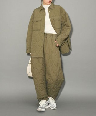 Green Parks キルティングカーブパンツ Khaki