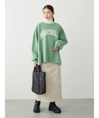 Green Parks ・ＲＡＹ　ＣＡＳＳＩＮ　ロゴｐｔカラーステッチスウェット Green