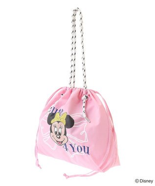 Green Parks ミッキー＆フレンズ／刺繍巾着トート Light Pink