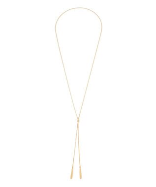 23区 ドロップメタル ラリエット ネックレス ゴールド系