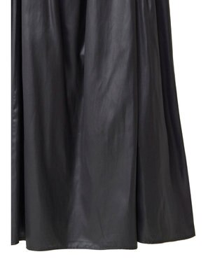 Green Parks レザー風キャミワンピース Black