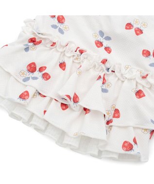 PET PARADISE ペットパラダイス 接触冷感 ワンピース 《苺柄》 小型犬 ホワイト×レッド