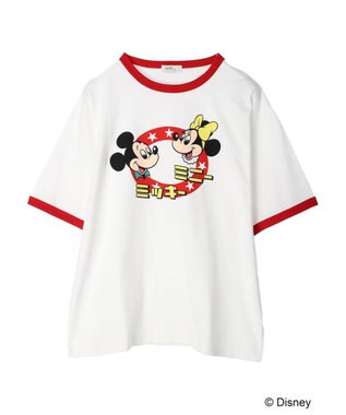 earth music&ecology リンガーＴｅｅ／Ｍｉｃｋｅｙ＆Ｍｉｎｎｉｅ Off White