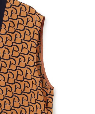 BEIGE， 【S-size】MONT THABOR / ロゴブラウス Tan×Navy