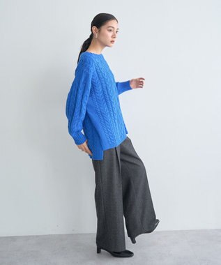 YECCA VECCA ケーブルニット Blue