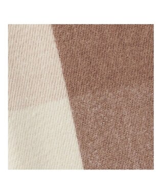 MOONBAT estaa とろーりマフラー クリーミーチェック／手洗い可 キャメル