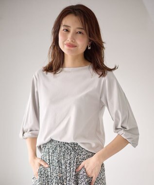 ANY 【WEB限定】シルケットスムース ツイストリーブプルオーバー グレージュ