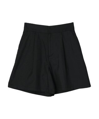 earth music&ecology タックショートパンツ Black