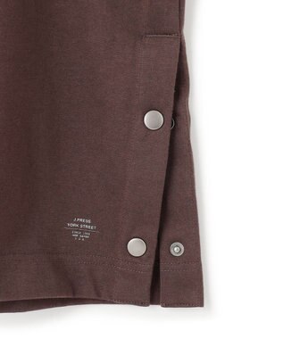J.PRESS YORK STREET 【UNISEX】サイドスリット Tシャツ ダークブラウン系
