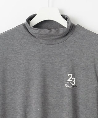 23区GOLF 【MEN】インナーにもおすすめなエニワイズモックネックシャツ ライトグレー系