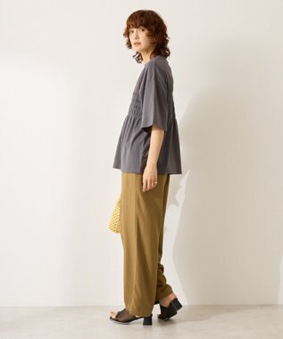 AMERICAN HOLIC カレッジプリントシャーリングプルオーバー Charcoal Gray