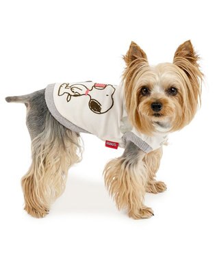 PET PARADISE スヌーピー プレミアムペティヒート  タンクトップ 《フレンズ柄》 小型犬 ホワイト×グレー