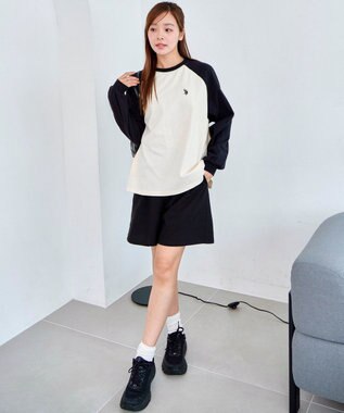 WEGO USPOLOだぼそでカラーロンT 柄4