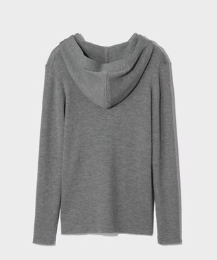 GRACE CONTINENTAL メリノウールリブフーディー グレー