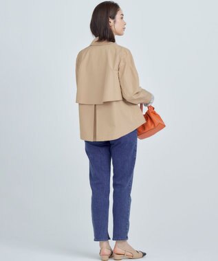 組曲 L タイプライター ショートトレンチコート ベージュ系