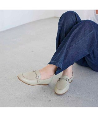 ing <ing>【WEB限定】レザービットローファー ライトグリーン