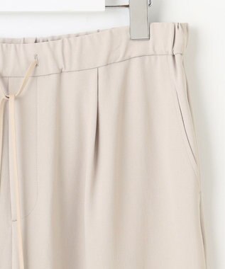 J.PRESS LADIES 【洗える・接触冷感・吸水速乾】Lightジョーゼット ワイド パンツ グレージュ系