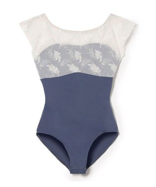 Chacott フレンチスリーブレオタード ブルー