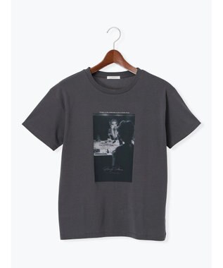 Te chichi マリリンモンローミラーフォトTシャツ チャコールグレー