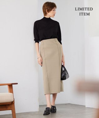 ICB 【WEB限定・洗える】 ヘヴィダンボール スカート ライトモカ系