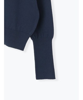 Te chichi プレーンニット(吸湿発熱) ネイビー