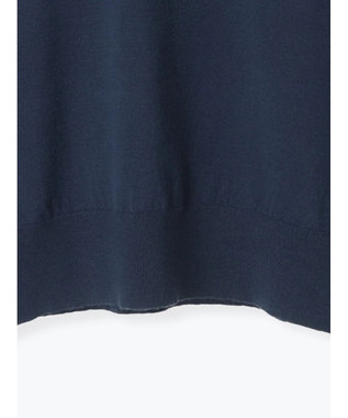 Te chichi プレーンニット(吸湿発熱) ネイビー