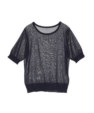 earth music&ecology ＳＥＴ２点シアーニットプルオーバー＋カーディガン Navy