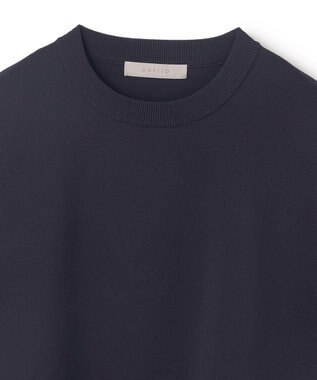 UNFILO MENS スマートニット プルオーバー ネイビー