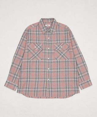 WEGO 【ユニセックス着用ITEM/SMLサイズ展開】オンブレチェックシャツ（LS） 柄3