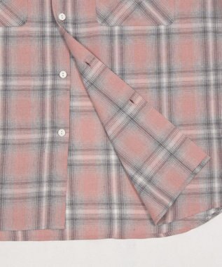 WEGO 【ユニセックス着用ITEM/SMLサイズ展開】オンブレチェックシャツ（LS） 柄3