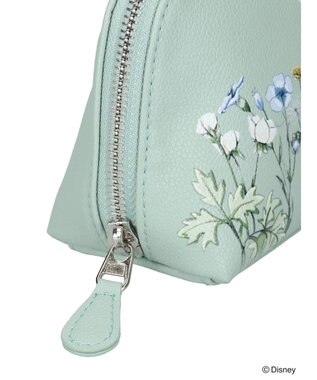 Green Parks ピーター・パン／フラワー合皮ポーチ Beige