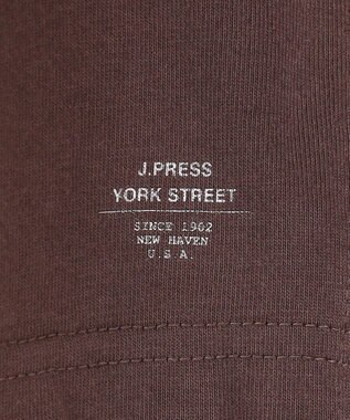 J.PRESS YORK STREET 【UNISEX】サイドスリット Tシャツ ダークブラウン系