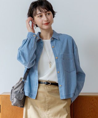 23区 【先行予約】ライトダンガリー デニムショートシャツ