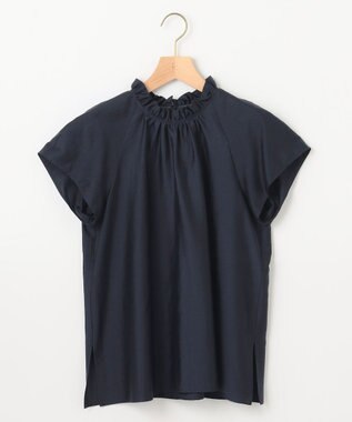 組曲 カールマイヤーハイネック ブラウス ネイビー系