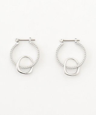 ICB チェーンフープピアス シルバー