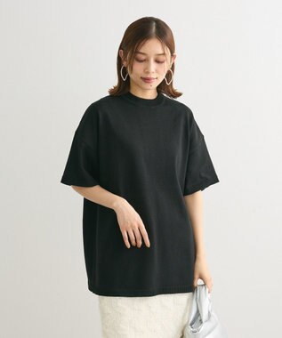 Green Parks ・ＡＮＤＳＥＡＲＣＨ　ニット５分袖プルオーバー Black