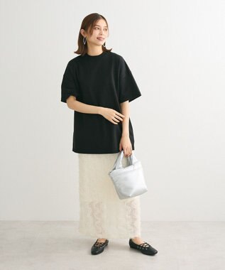 Green Parks ・ＡＮＤＳＥＡＲＣＨ　ニット５分袖プルオーバー Black