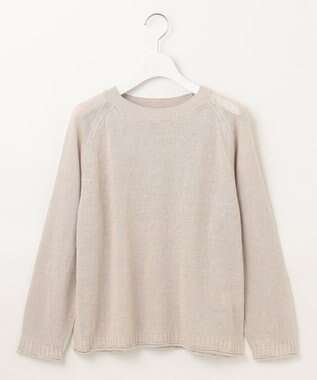 J.PRESS LADIES 【洗える・吸水速乾】MERCERIZED CORD LINEN ニット ベージュ系