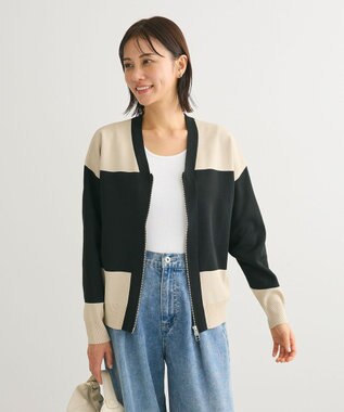 Green Parks ・ｆｕｒｒｙ　ｒａｔｅ　かる～いニットＺＩＰブル Black