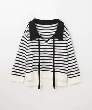 GRACE CONTINENTAL マリンボウタイニット ホワイト