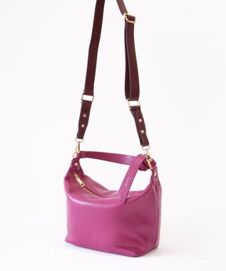 style code [Lyrss/リルス] イタリア製 牛革　HOLLAND PARK BAG 長財布対応 ミドルサイズバッグ ピンク