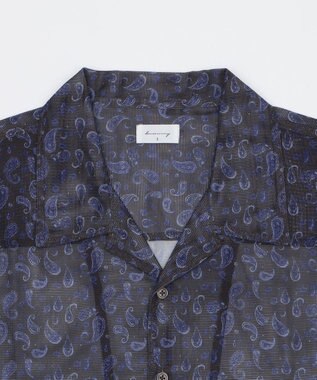 WEGO メッシュパターンオープンカラーシャツ（SS） 柄2