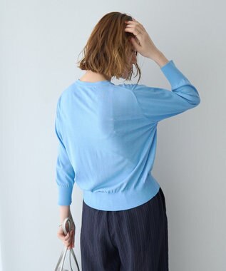 YECCA VECCA 【マシンウォッシャブル】カーディガン② Light Blue