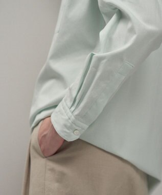 ATON WASHER OXFORD | スタンダードシャツ GREEN