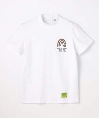 PW CIRCULUS 【WOMEN】メッシュコンビ モックネックT ゴルフウェア レディース ホワイト系