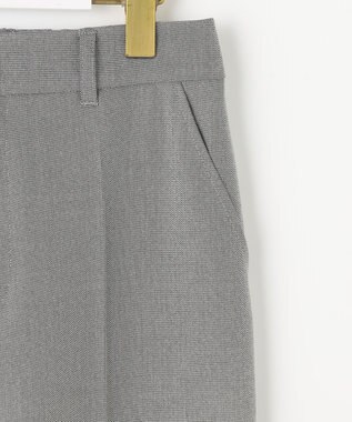 ANY SIS L 【洗える】褒めらレディテーパード パンツ グレーシャンブレー