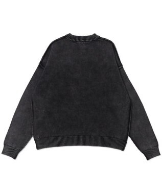 WEGO 【ユニセックス着用ITEM】ピグメントロゴニットプルオーバー スミクロ