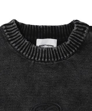 WEGO 【ユニセックス着用ITEM】ピグメントロゴニットプルオーバー スミクロ